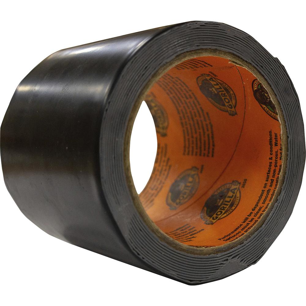 Gorilla Waterproof Patch & Seal Tape - 10 ft Length x 4" Width - 1 Each - Black. Picture 2
