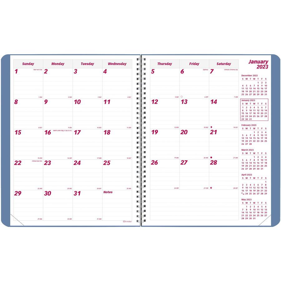 Brownline Mountain Monthly 2023 Planner - Monthly - 14 Month - December 2023 - January 2025 - Twin Wire - Nature's Hues - 11" Height x 8.5" Width - Ruled Daily Block, Reminder Section, Notes Area, Six. Picture 11