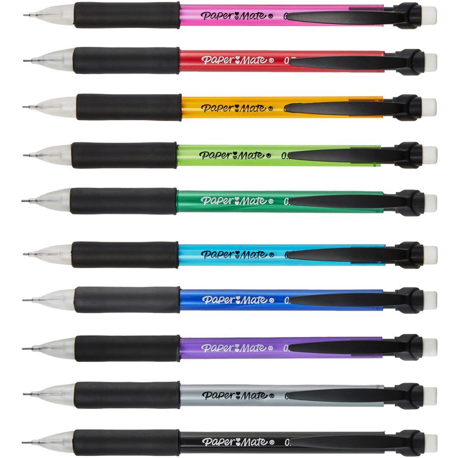 Paper Mate Write Bros. Comfort Mechanical Pencils - #2 Lead - 0.7 mm Lead Diameter - 12 / Dozen. Picture 2
