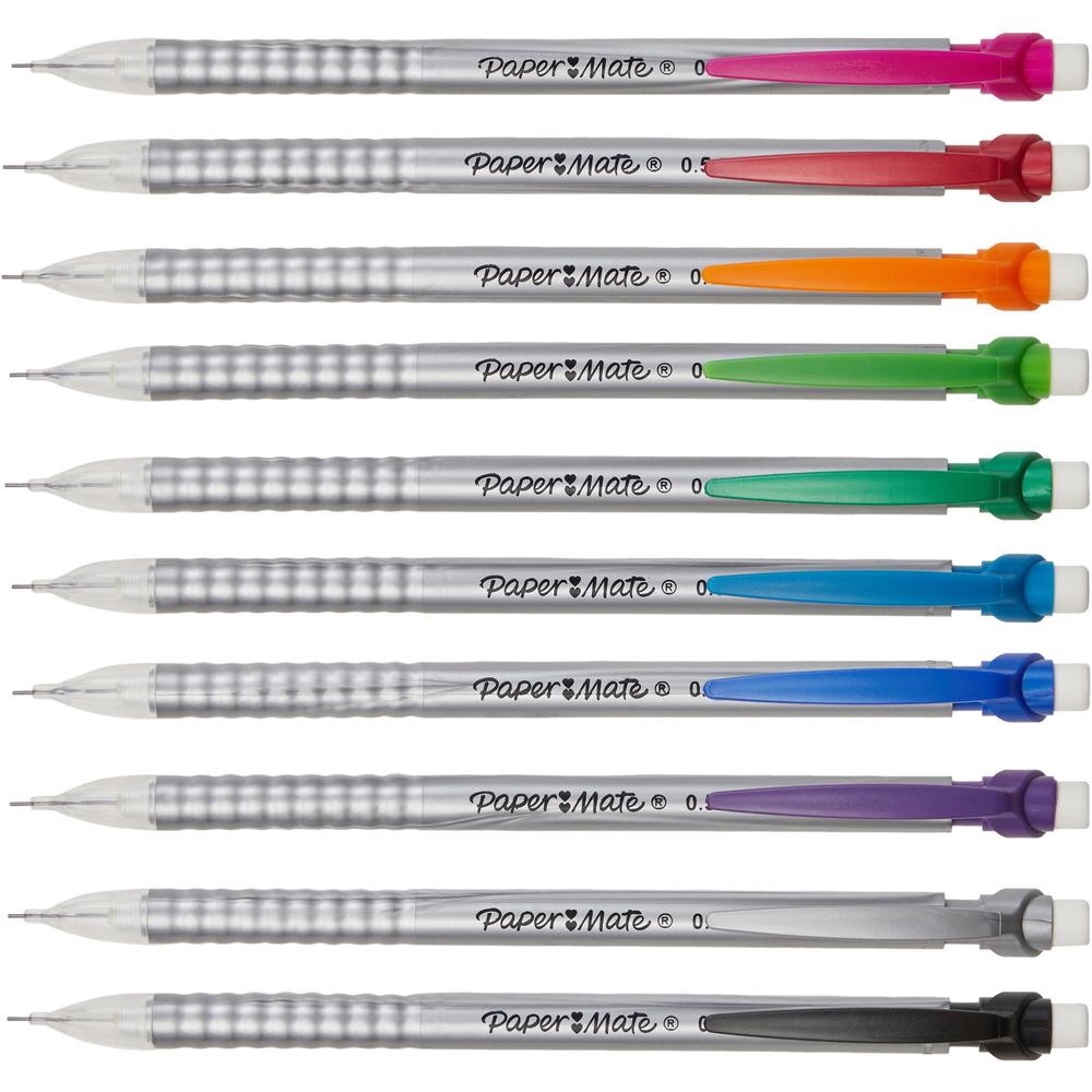 Paper Mate Write Bros. Strong Mechanical Pencils - #2 Lead - 0.5 mm Lead Diameter - Multi Lead - 12 / Dozen. Picture 2