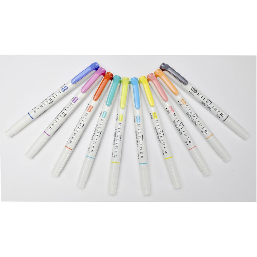 Zebra Pen Mildliner, double ended highlighter, fluorescent colors