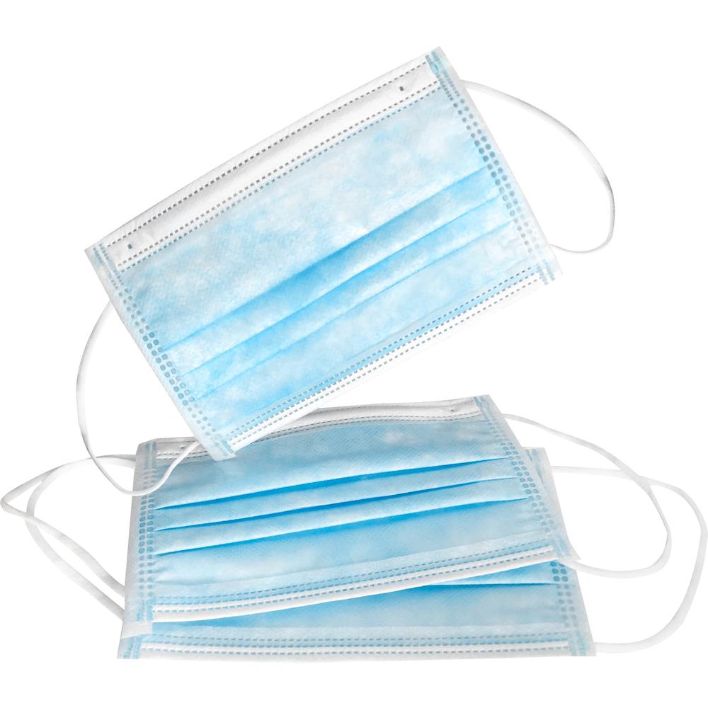 Special Buy Child Face Mask - Recommended for: Face - Blue - Disposable, Comfortable, Soft, Pleated, Earloop Style Mask, Latex-free - 50 / Box. Picture 2