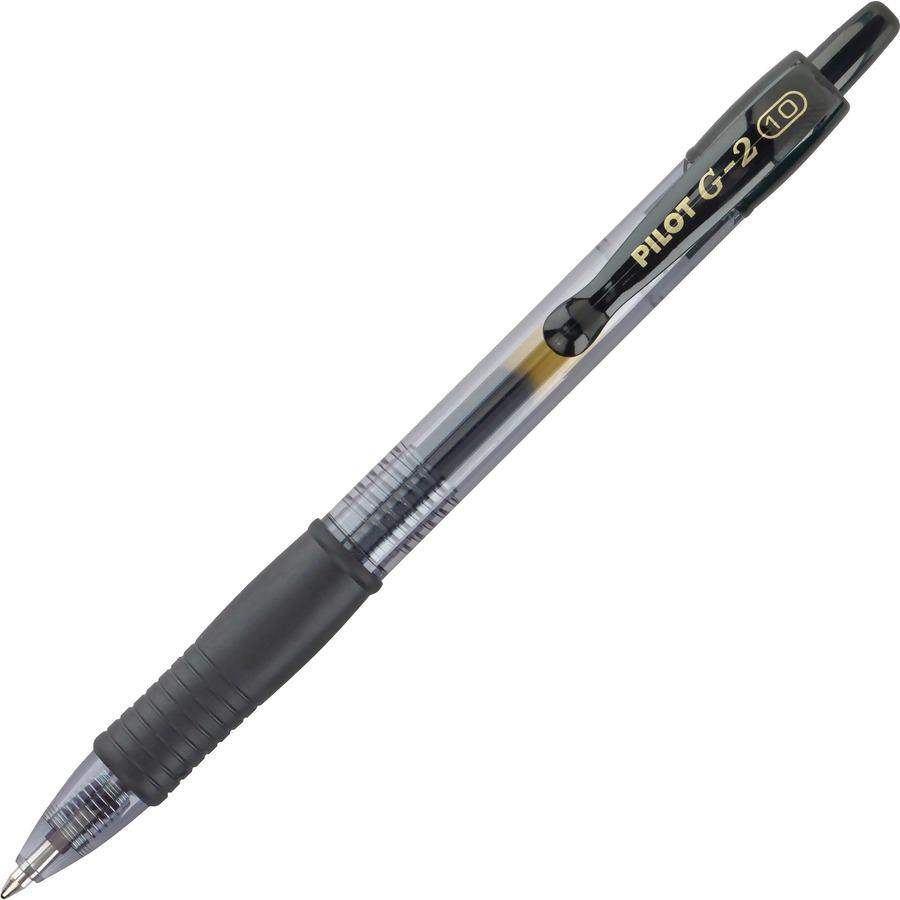 G2 1.0mm Gel Pens - Bold Pen Point - 1 mm Pen Point Size - Refillable - Retractable - Black Gel-based Ink - Clear Barrel - 36 / Pack. Picture 2
