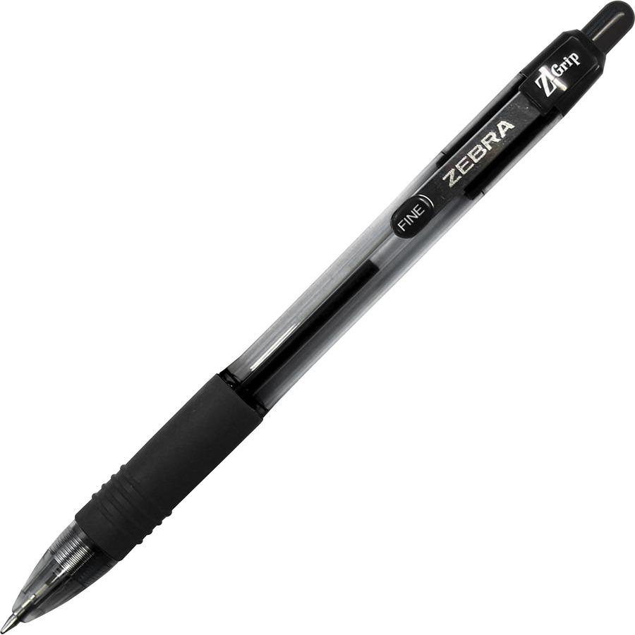 Zebra Pen Z-Grip Retractable Ballpoint Pens - 0.7 mm Pen Point Size - Retractable - Black - 30 / Pack. Picture 4