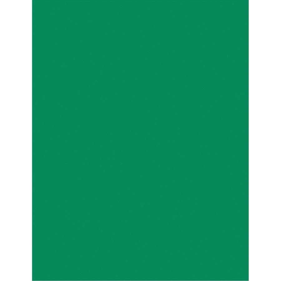 Pacon Color Brights Cardstock - Emerald Green - Letter - 8 1/2" x 11" - 65 lb Basis Weight - 100 / Pack - Acid-free, Recyclable, Lignin-free, Buffered - Emerald Green. Picture 5