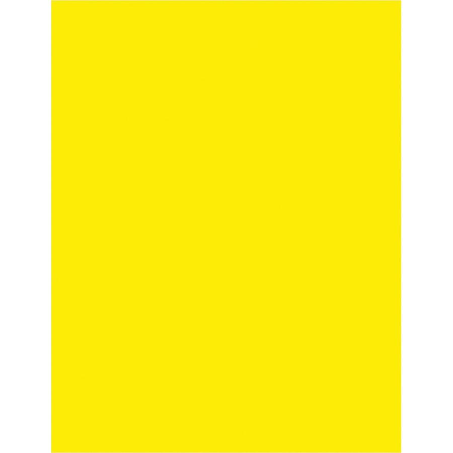 Pacon Color Brights Cardstock - Lemon Yellow - Letter - 8 1/2" x 11" - 65 lb Basis Weight - 100 / Pack - Acid-free, Recyclable, Lignin-free, Buffered - Lemon Yellow. Picture 5