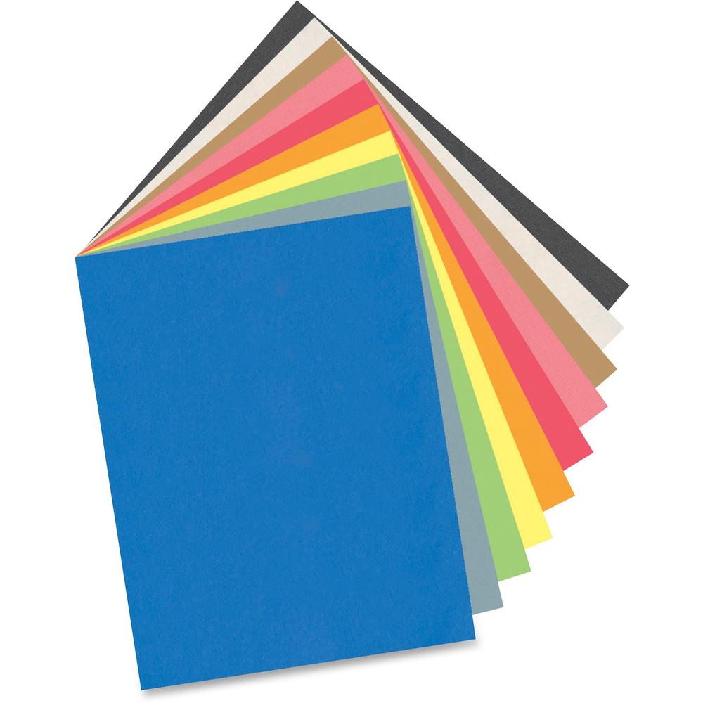 Art Street Lightweight Construction Paper - Art Project, Craft Project, Fun and Learning, Cutting, Pasting - 12"Width x 18"Length - 100 / Pack - Assorted. Picture 2