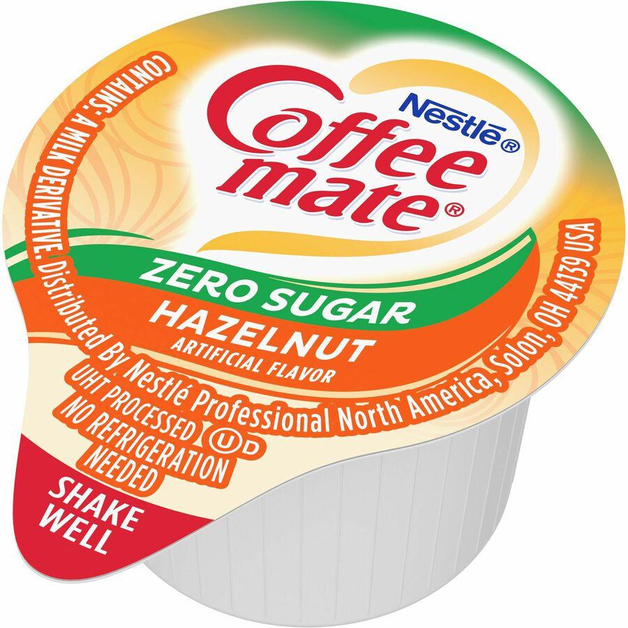 Coffee mate Sugar Free Hazelnut Flavored Creamer Singles - Hazelnut Flavor - 0.38 fl oz (11 mL) - 50/Box. Picture 9