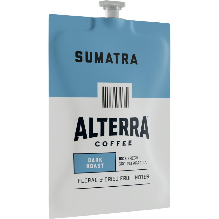 Alterra Freshpack Sumatra Coffee - Compatible with Flavia Aroma, Flavia Barista, FLAVIA Creation 600, Flavia Creation 500, Flavia Creation 200, Flavia Creation 150, Flavia Creation 300 - Dark - 100 /. Picture 7