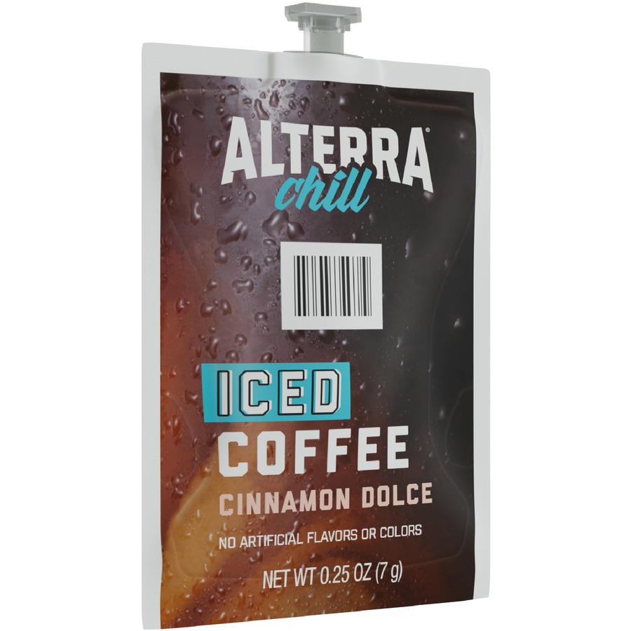 Alterra Freshpack Cinnamon Dolce Iced Coffee - Compatible with Flavia Creation 300 with Chill Refresh Module, Flavia Creation 600 with Chill Module - Dark - 90 / Carton. Picture 7