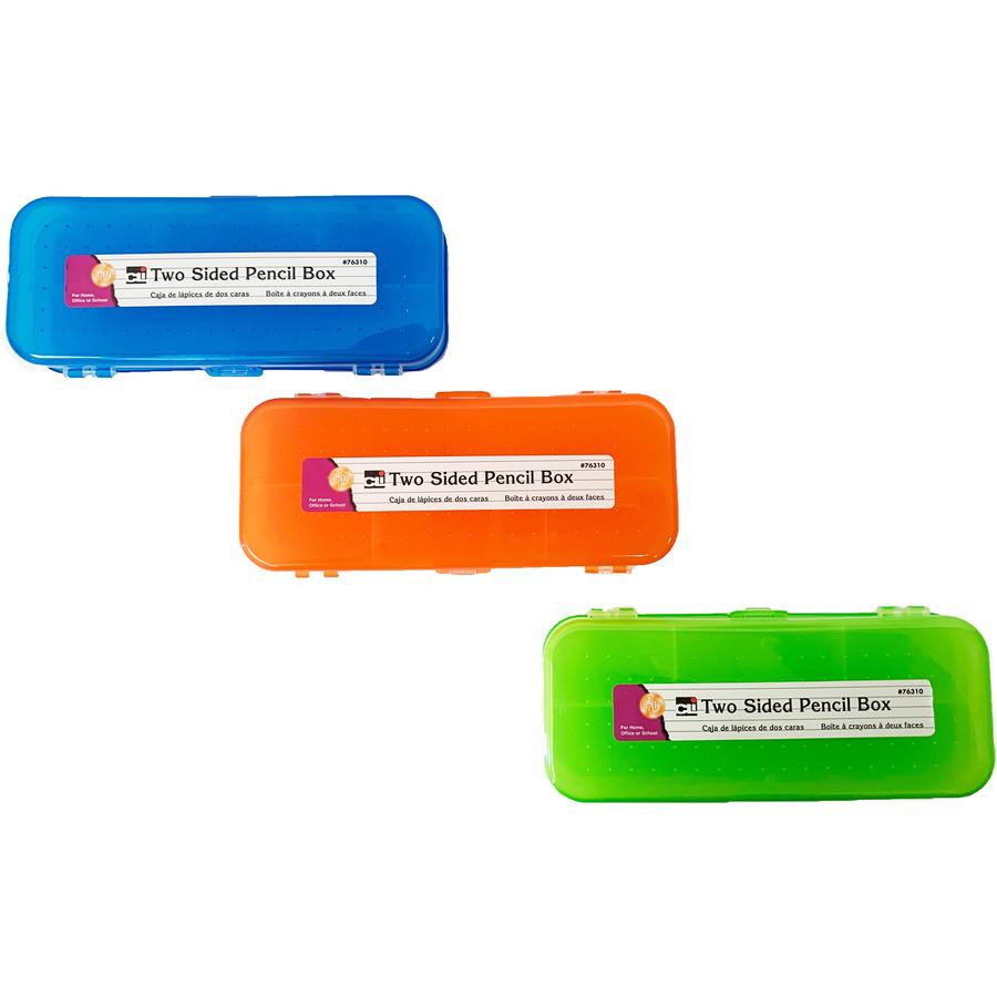 CLI Double-sided Pencil Boxes - 1.5" Height x 8.5" Width x 3.5" Depth - Double Sided - Assorted - 24 / Display Box. Picture 10