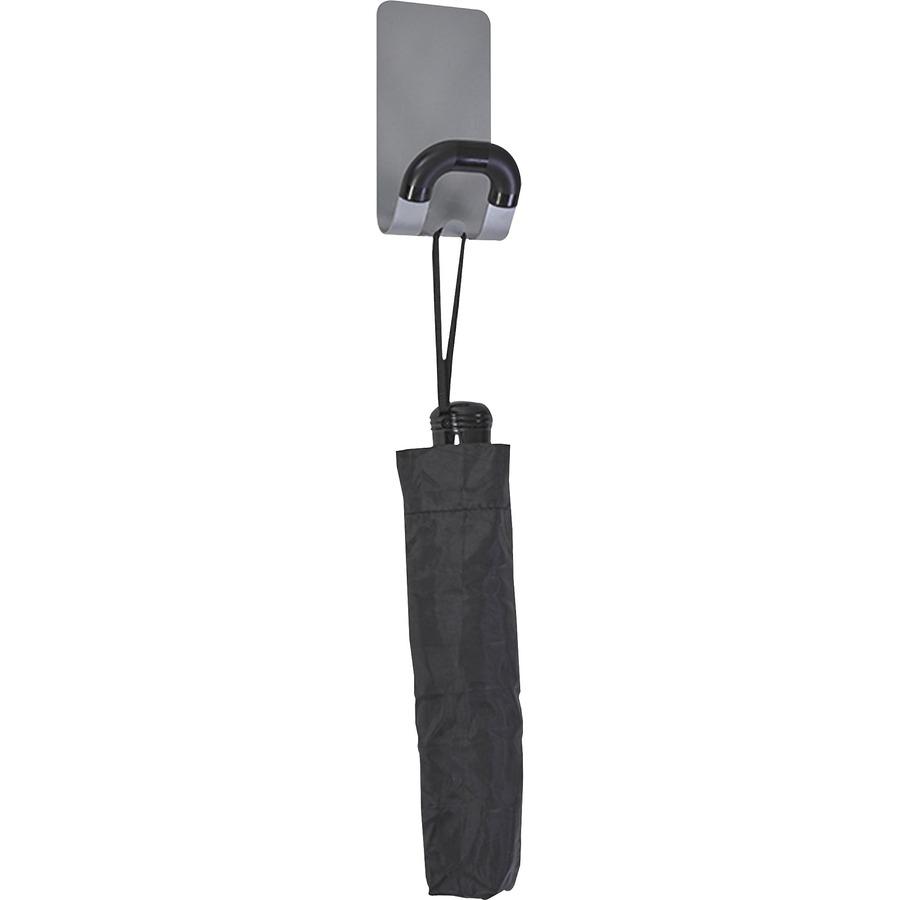 Alba Magnetic Coat Hook - 11.02 lb (5 kg) Capacity - for Coat, Metal, Cabinet, Door, Clothes, Umbrella, Key, Accessories - Acrylonitrile Butadiene Styrene (ABS) - Gray - 1 Each. Picture 5