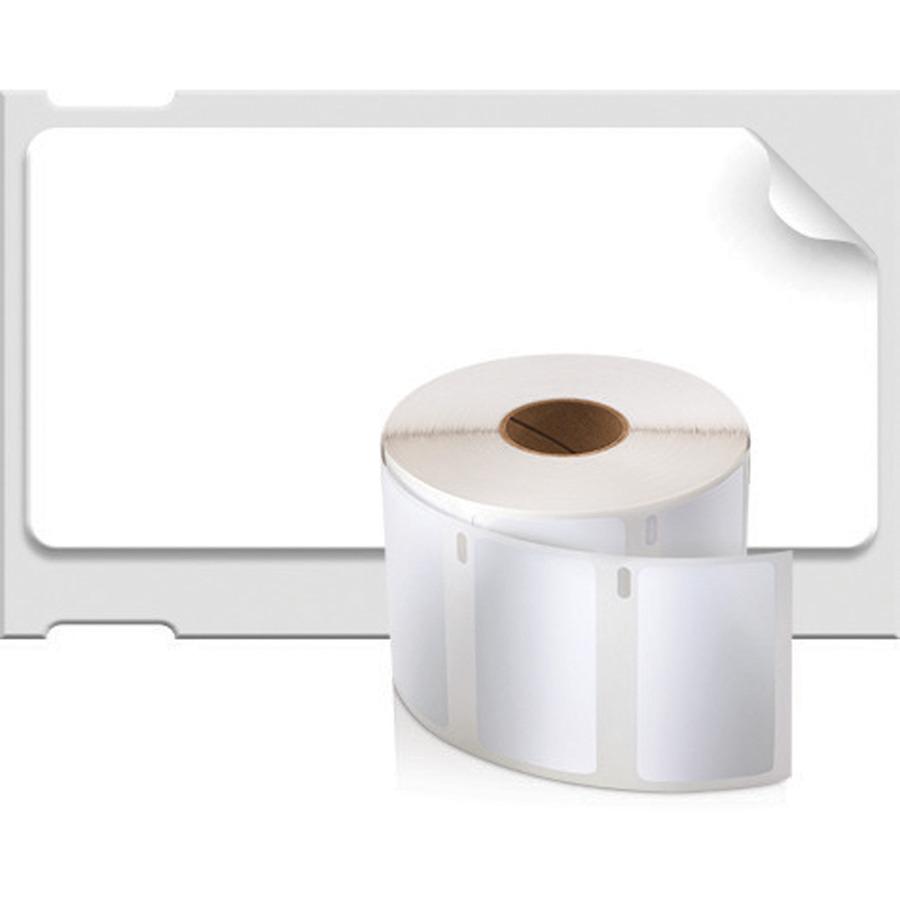 Dymo Multipurpose White Medium Labels - 45/64" Width x 2" Length - White - 1000 / Roll - 24 / Box. Picture 3