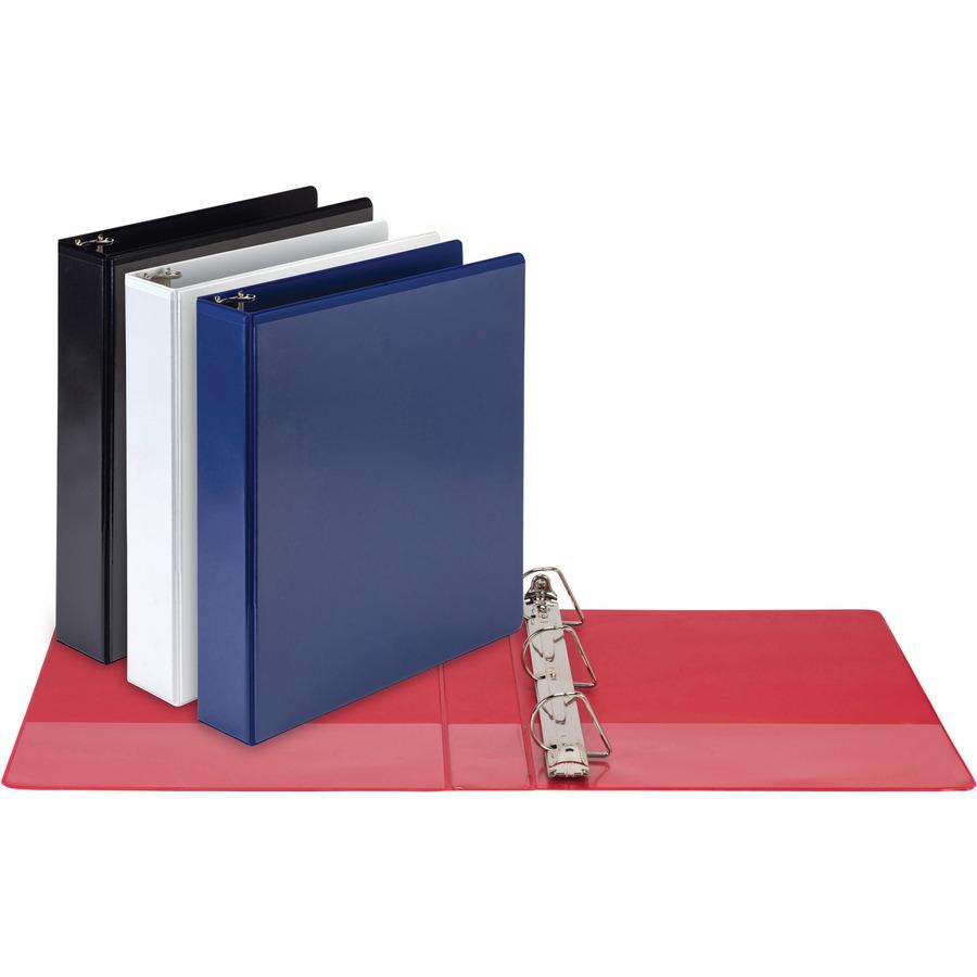 Samsill Durable View Binders - 1 1/2" Binder Capacity - Letter - 8 1/2" x 11" Sheet Size - 350 Sheet Capacity - D-Ring Fastener(s) - 2 Internal Pocket(s) - Chipboard, Polypropylene - Assorted - Recycl. Picture 10