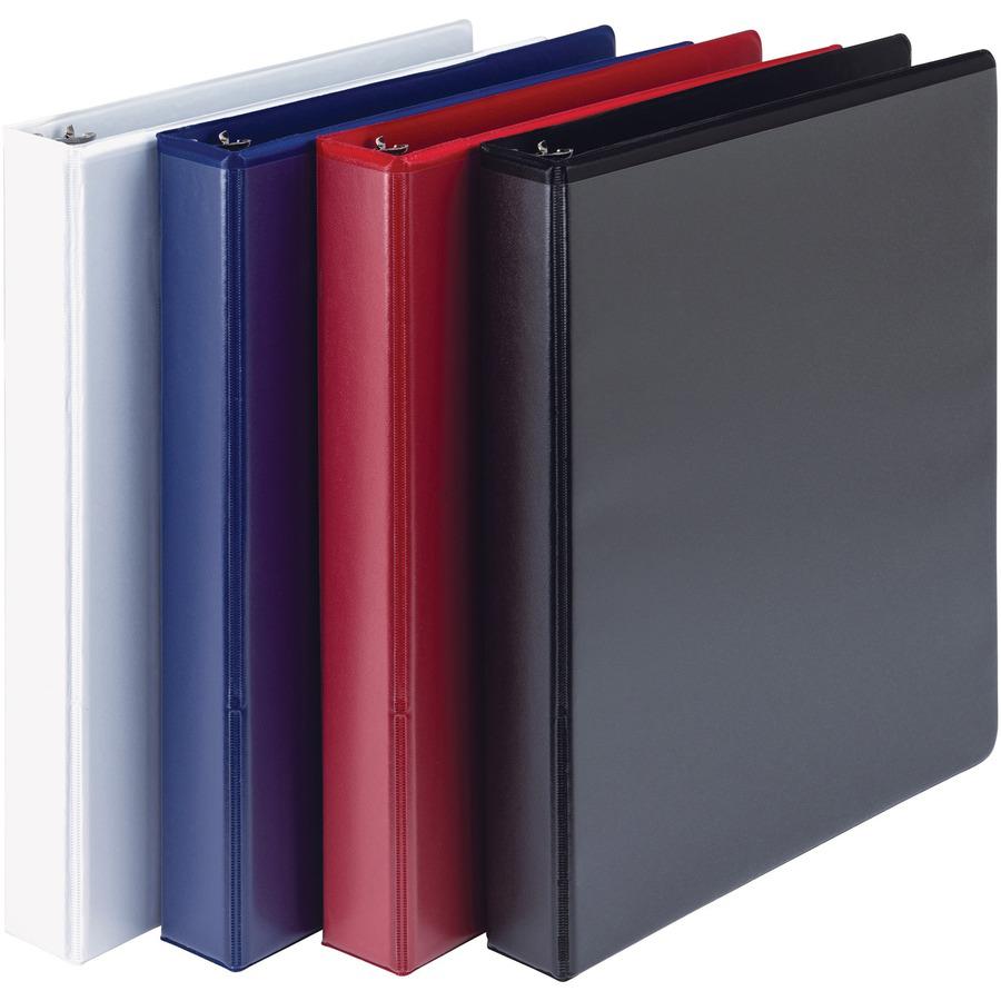 Samsill Durable View Binders - 1" Binder Capacity - Letter - 8 1/2" x 11" Sheet Size - 225 Sheet Capacity - 1" Ring - 3 x D-Ring Fastener(s) - 2 Internal Pocket(s) - Polypropylene, Chipboard - Black, . Picture 13