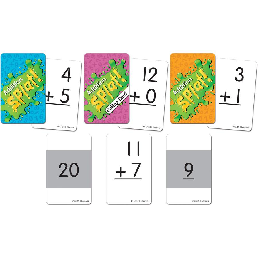 Teacher Created Resources Math Splat Addition Game - Educational - 2 to 6 Players - 1 Each. Picture 6