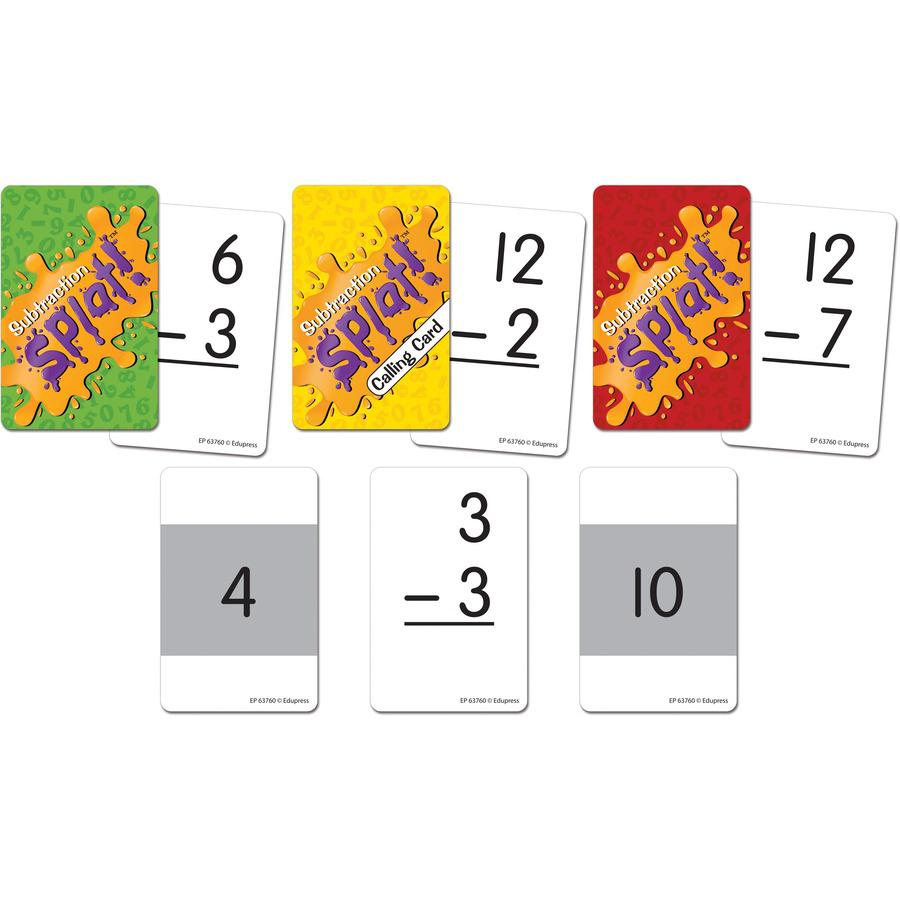 Teacher Created Resources Math Splat Subtraction Game - Educational - 2 to 6 Players - 1 Each. Picture 6