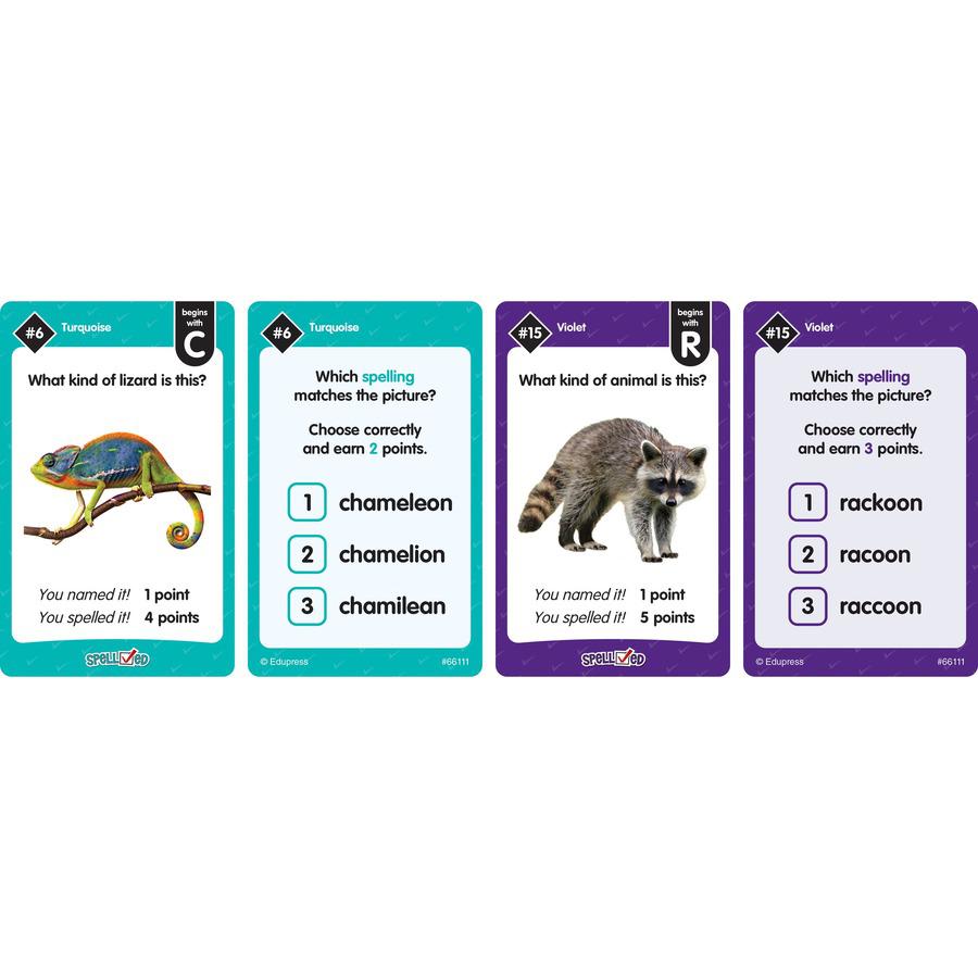 Teacher Created Resources SpellChecked Card Game - Educational - 2 to 8 Players - 1 Each. Picture 3