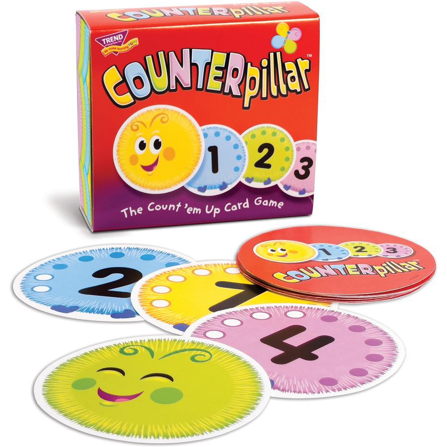 Trend COUNTERpillar Card Game - Math - 1 to 4 Players - 1 Each. Picture 8