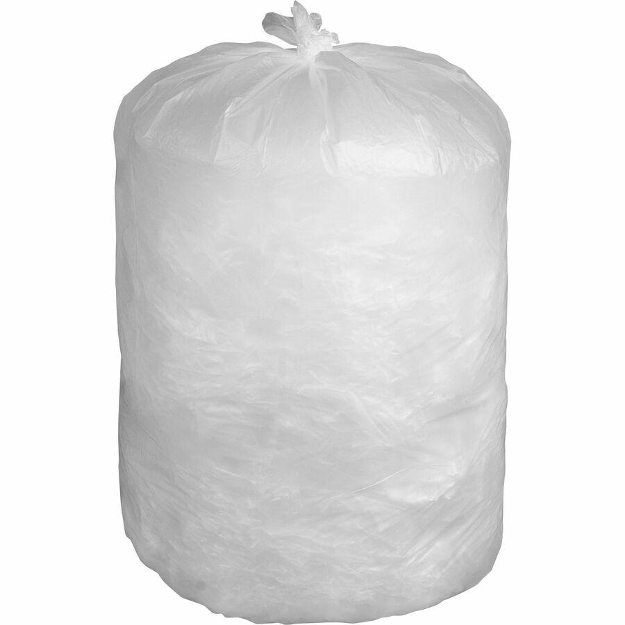 Everyday Genuine Joe High-Density Can Liners - 10 gal Capacity - 24" Width x 24" Length - 0.24 mil (6 Micron) Thickness - High Density - Clear - Resin - 1000/Carton - Office Waste, Receptacle. Picture 5