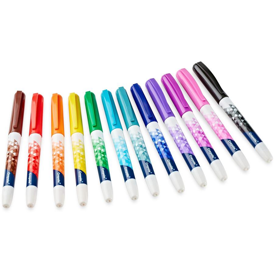 Crayola Doodle Markers - Fine Marker Point - Multicolor - 12 / Pack. Picture 13
