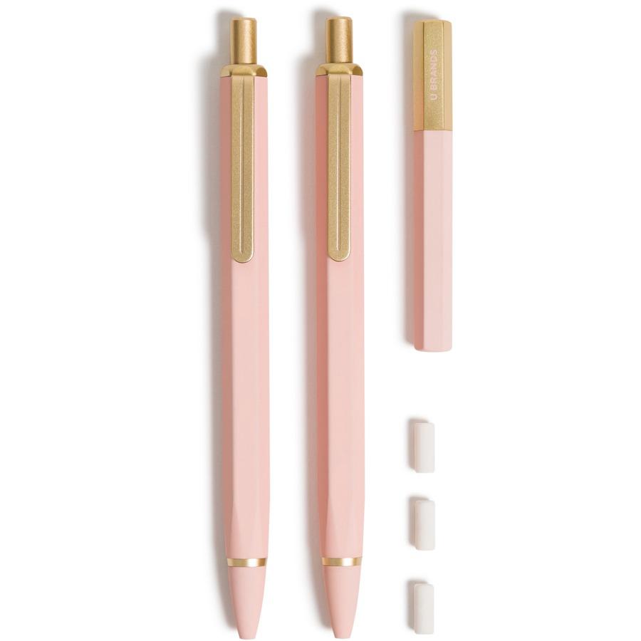 U Brands Cambria Mechanical Pencils - #2 Lead - Refillable - Matte Blush Barrel - 1 Pack. Picture 6