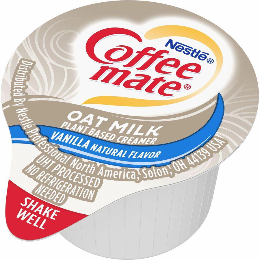 Coffee mate Oat Milk Vanilla Liquid Creamer Singles - Vanilla Flavor - 0.38 fl oz (11 mL) - 4/Carton - 50 Per Box. Picture 5