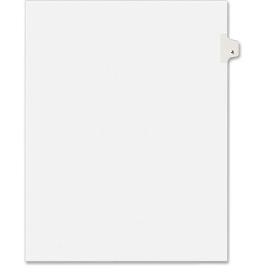 Avery&reg; Individual Legal Exhibit Dividers - Avery Style - Unpunched - 25 x Divider(s) - 25 Printed Tab(s) - Digit - 4 - 1 Tab(s)/Set - 8.5" Divider Width x 11" Divider Length - Letter - White Paper. Picture 5