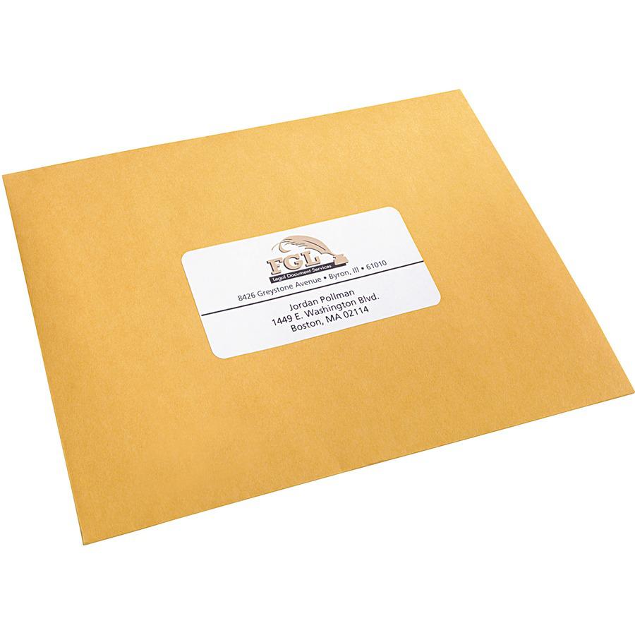 PRES-a-ply White Labels - 2" Width x 4" Length - Permanent Adhesive - Rectangle - Laser, Inkjet - White - Paper - 10 / Sheet - 100 Total Sheets - 1000 Total Label(s) - 1000 / Box. Picture 6