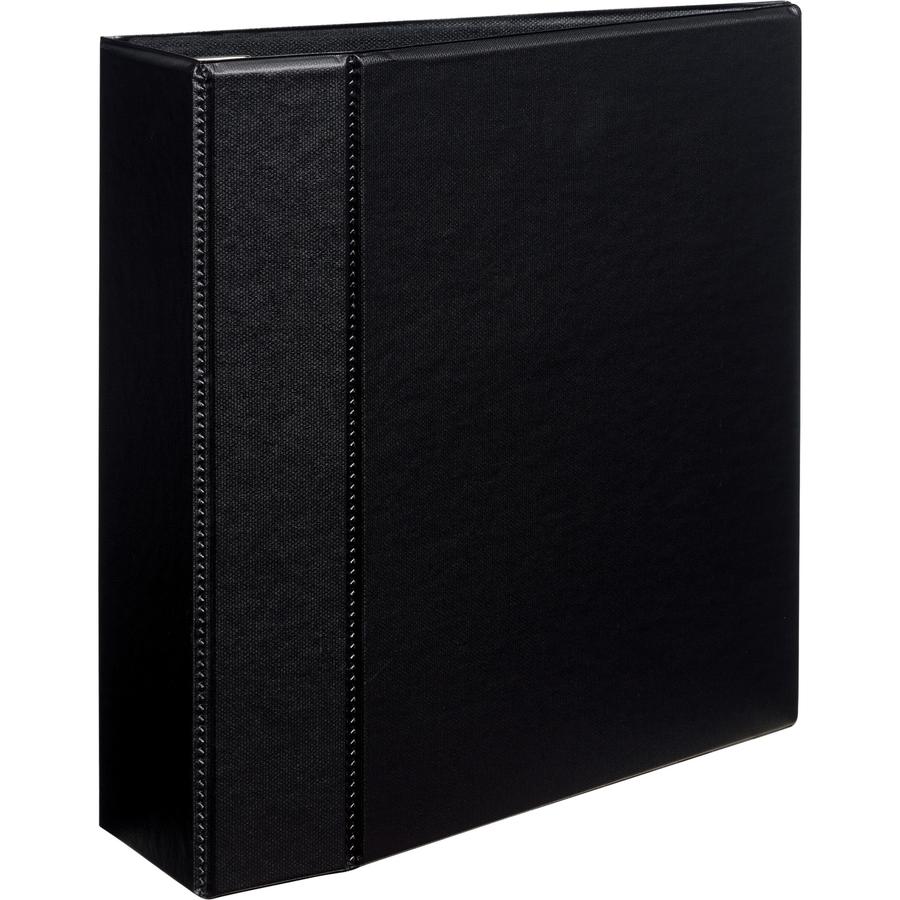 Avery&reg; 4" Heavy Duty Binder - 4" Binder Capacity - Letter - 8 1/2" x 11" Sheet Size - 780 Sheet Capacity - Ring Fastener(s) - 4 Pocket(s) - Polypropylene - Recycled - Pocket, Heavy Duty, One Touch. Picture 3