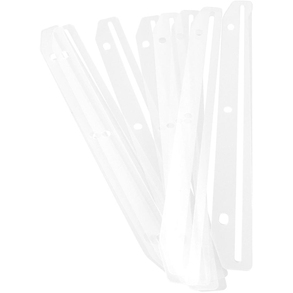 Baumgartens Magazine/Catalog Organizer Strips - 11.6" Length - 3 x Holes - Ring Binder - Clear - 12 / Pack. Picture 8