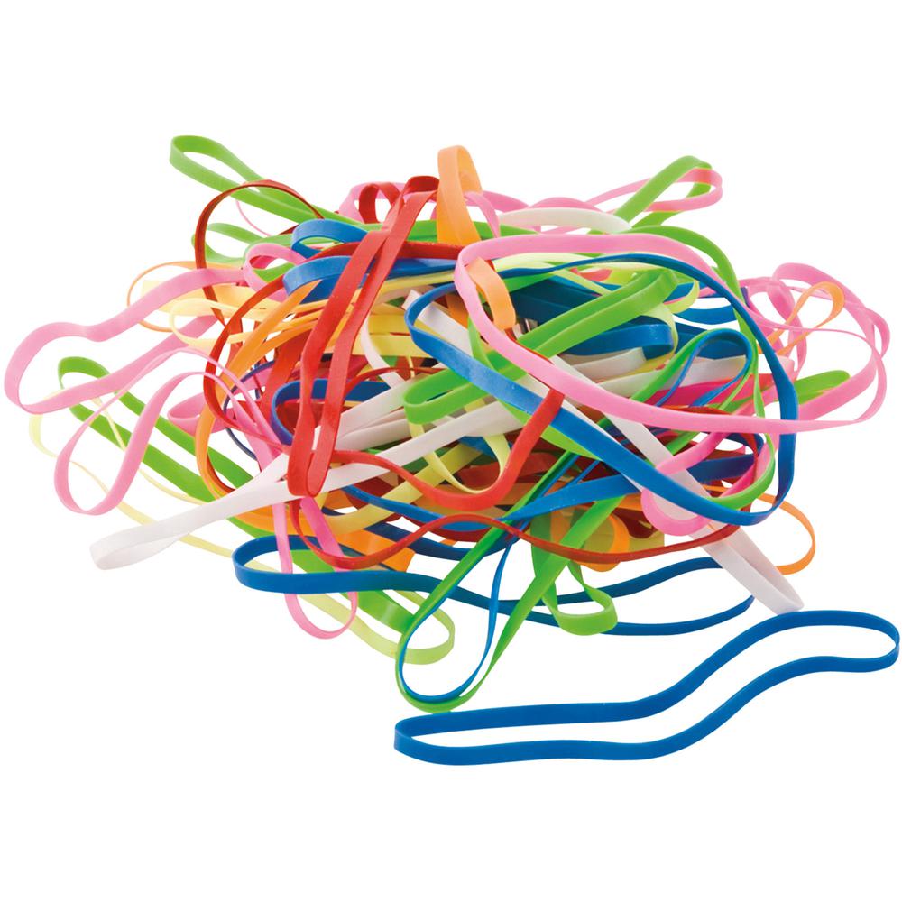 Conserve Plastibands - 2.1" Length - Latex-free - 200 / Box - Polyurethane - Assorted. Picture 5
