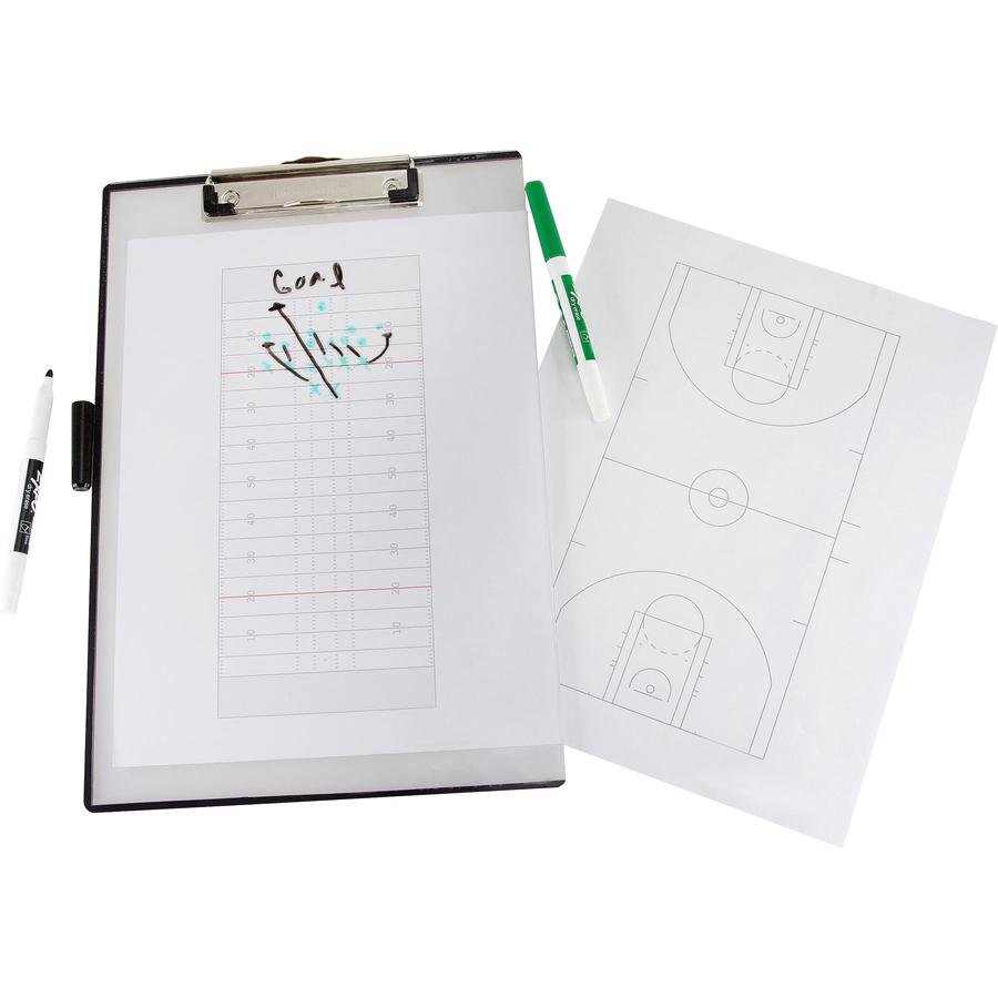 Mobile OPS Quick Reference Clipboard - Storage for Sheet - 9" x 12" - Low-profile - Vinyl - Clear - 1 Each. Picture 4