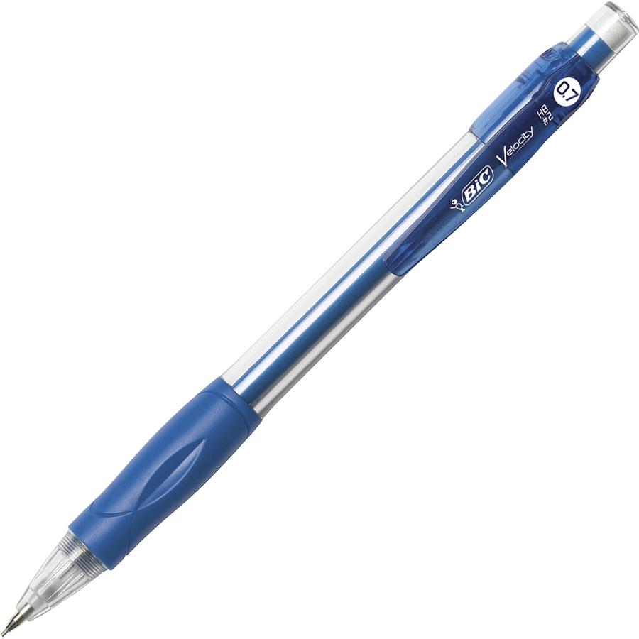 BIC Mechanical Pencils - #2 Lead - 0.7 mm Lead Diameter - Refillable - Blue Barrel - 1 Dozen. Picture 2