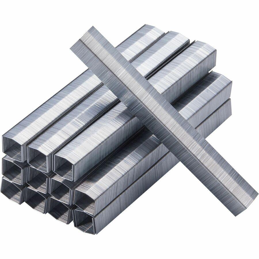 Bostitch B8 PowerCrown 3/8" Staples - 210 Per Strip - 3/8" Leg - 1/2" Crown - Holds 45 Sheet(s) - Chisel Point - Silver - High Carbon Steel - 2" Height x 0.5" Width0.4" Length - 5000 / Box. Picture 4