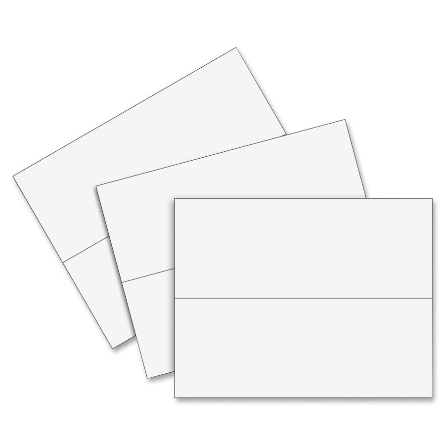 C-Line Scored Name Tent Cardstock for Laser/Inkjet Printers - Large Size, White, 8-1/2 x 11, 50/BX, 87517. Picture 8