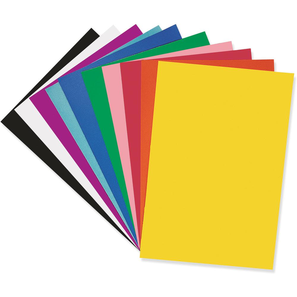 Pacon Poster Board Class Pack - Board and Banner - 22"Width x 28"Length - 50 / Carton - Assorted. Picture 3