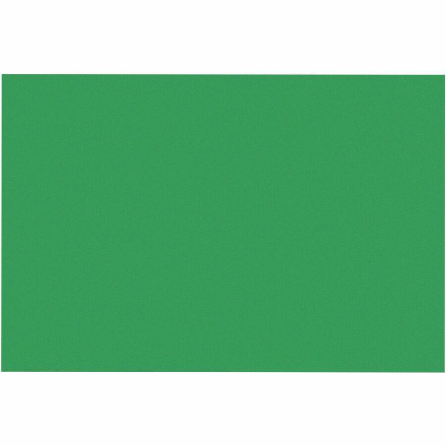 SunWorks Construction Paper - Multipurpose - 0.50"Height x 12"Width x 18"Length - 50 / Pack - Holiday Green. Picture 3