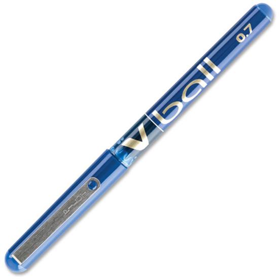 Pilot Vball Liquid Ink Pens - Fine Pen Point - 0.5 mm Pen Point Size - Blue - Blue Barrel - 1 Dozen. Picture 4