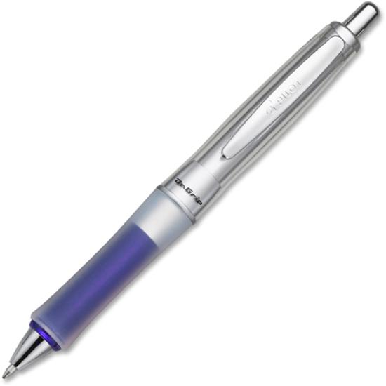 Pilot Dr. Grip Center of Gravity Retractable Ballpoint Pens - Medium Pen Point - 1 mm Pen Point Size - Refillable - Retractable - Black - Blue Barrel - 1 Each. Picture 4