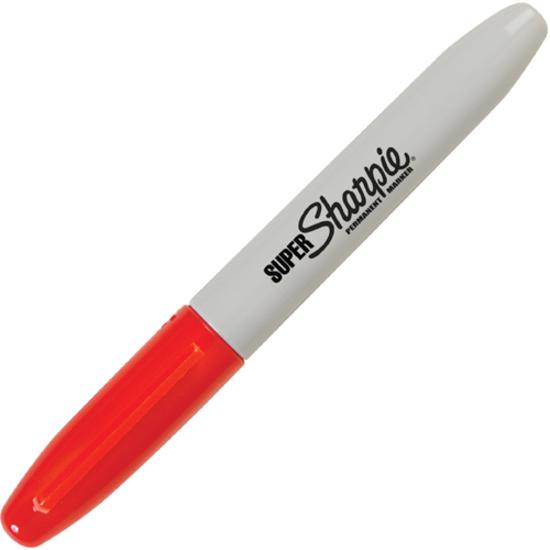 Sharpie Super Bold Fine Point Markers - Bold Marker Point - Red Alcohol Based Ink - 1 Dozen. Picture 2