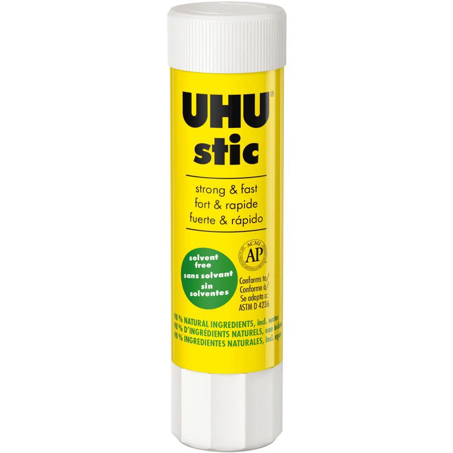 UHU Glue Stick - 0.29 oz - 24 / Box - Clear. Picture 6