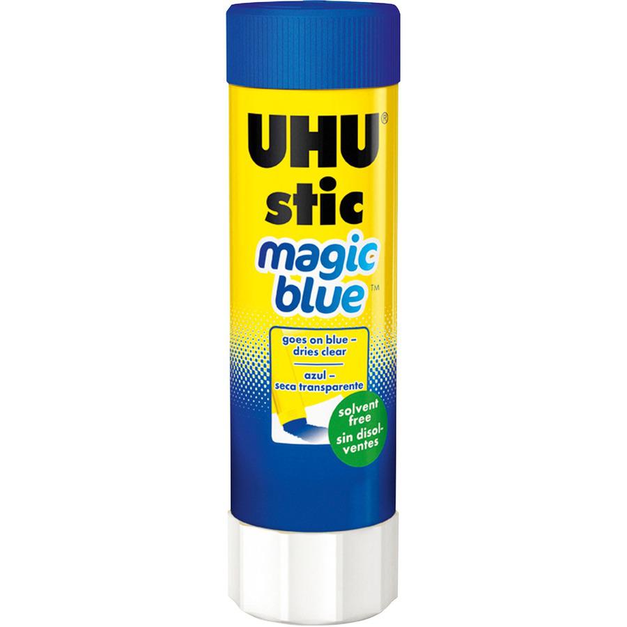UHU Color Glue Stic, Blue, 40g - 1.41 oz - 12 / Box - Blue. Picture 7