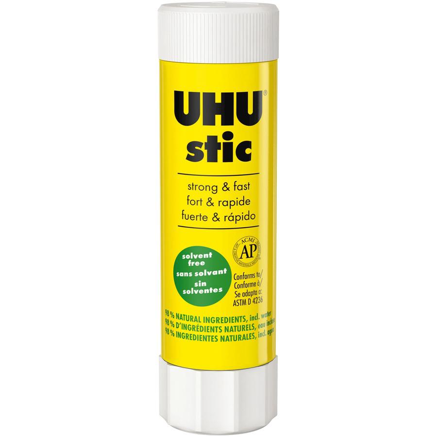 UHU Glue Stic, Clear, 40g - 1.41 oz - 12 / Box - Clear. Picture 6