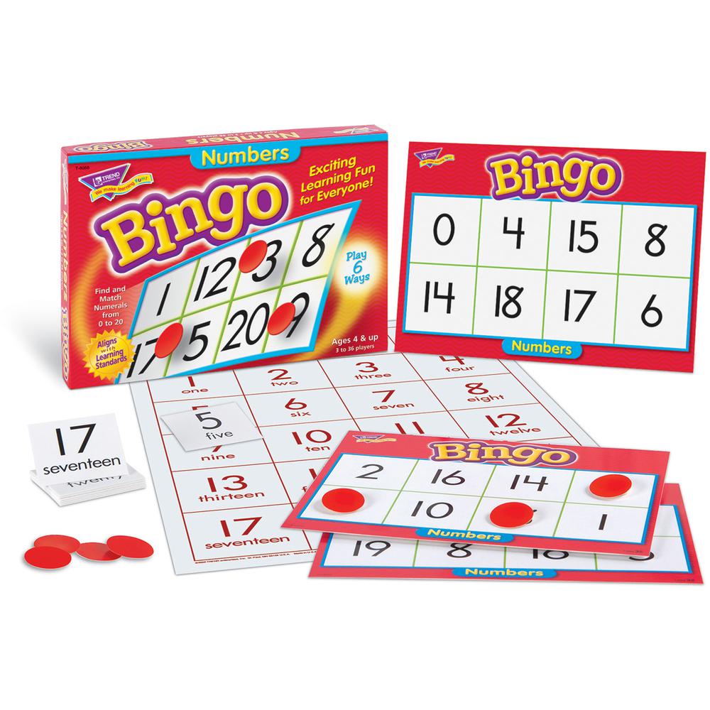 Trend Numbers Bingo Learning Game - Theme/Subject: Learning - Skill Learning: Number - 4-7 Year. Picture 4