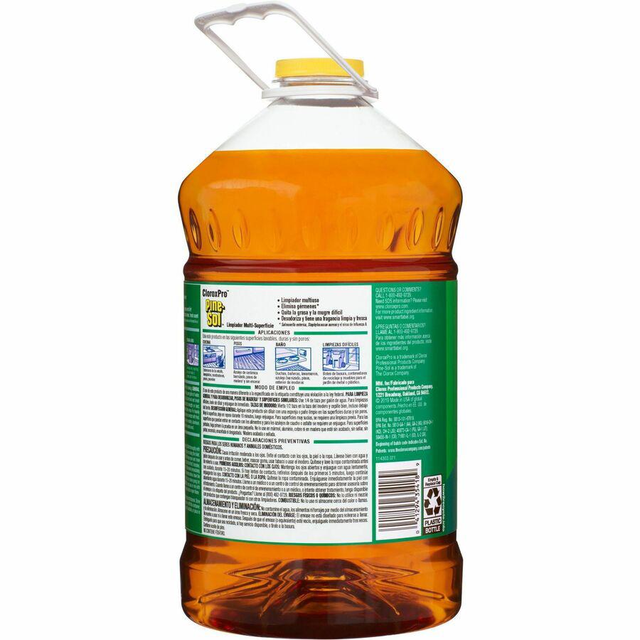 CloroxPro&trade; Pine-Sol Multi-Surface Cleaner - Liquid - 144 fl oz (4.5 quart) - Pine Scent - 1 Each - Clear. Picture 8