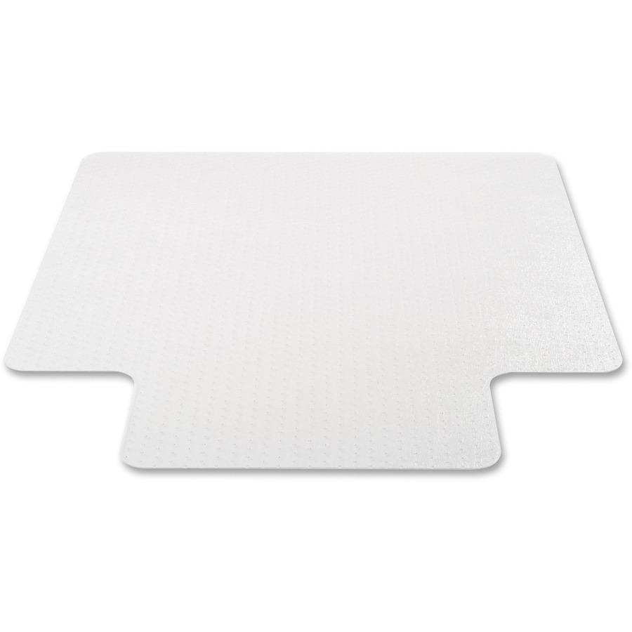 Deflecto EconoMat Chair Mat for Carpet - Carpeted Floor - 48" Length x 36" Width - Lip Size 12" Length x 20" Width - Vinyl - Clear. Picture 8
