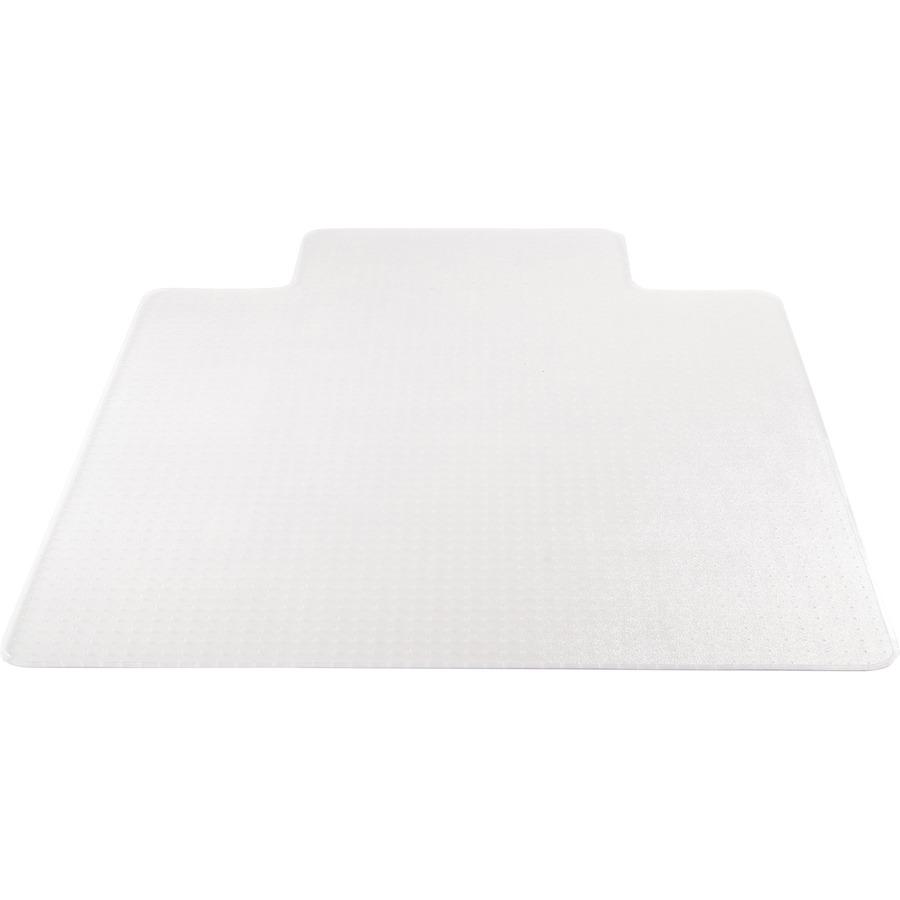 Deflecto SuperMat for Carpet - Carpeted Floor - 60" Length x 46" Width x 0.75" Thickness - Lip Size 12" Length x 25" Width - Vinyl - Clear. Picture 6