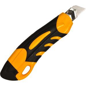 Sparco PVC Anti-Slip Rubber Grip Utility Knife - Stainless Steel Blade - Heavy Duty - Yellow - 1 Each. Picture 2