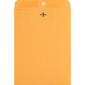 Nature Saver Recycled Clasp Envelopes - Clasp - #90 - 9" Width x 12" Length - 28 lb - Clasp - Kraft - 100 / Box - Yellow. Picture 5